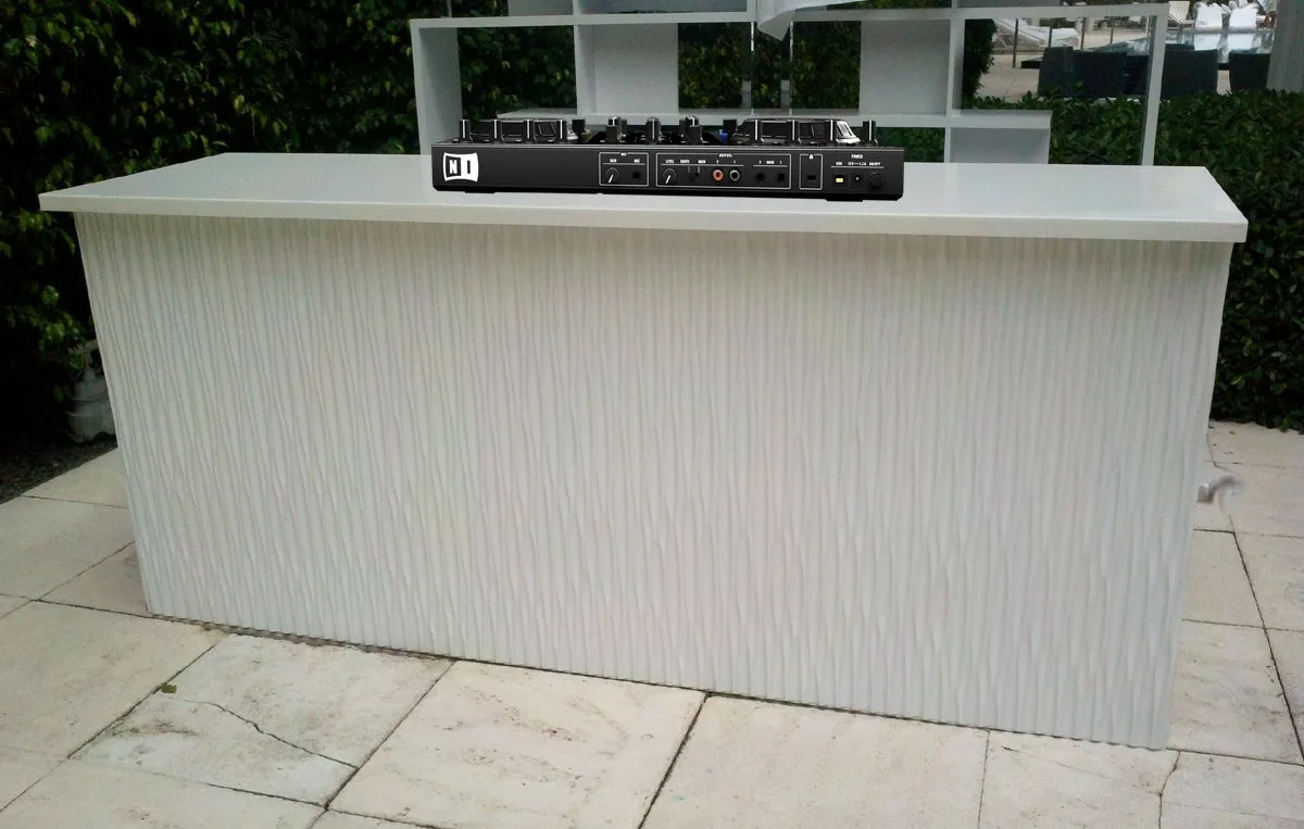 8_ White Wave DJ Booth White Top in Pompano Beach, Florida