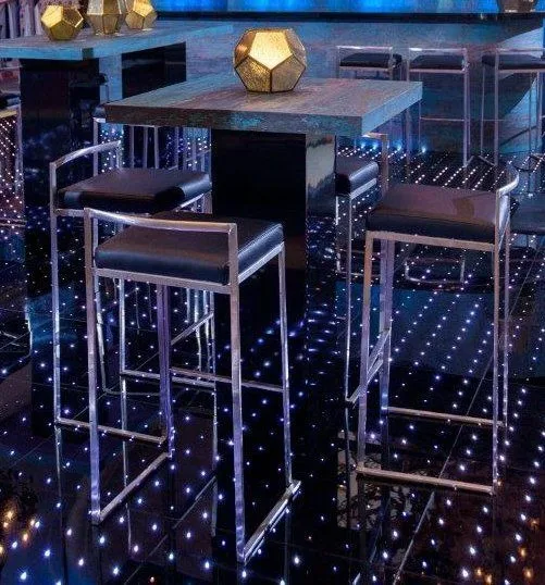 Blue Oxygen High Top - Black Base 30_W x 30_D x 42_H in Pompano Beach, Florida_