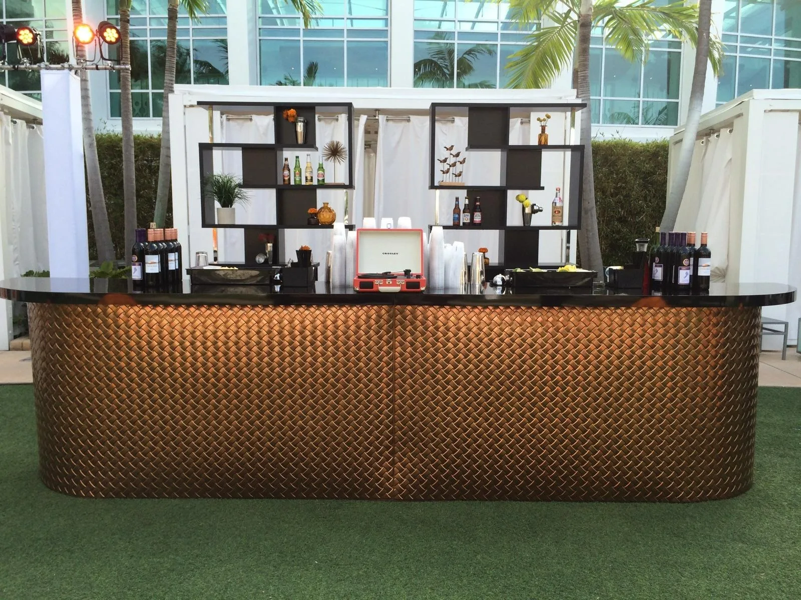 Copper Weave Bar 15_ Copper Weave Double Bar w_ Black Tops in Pompano Beach, Florida