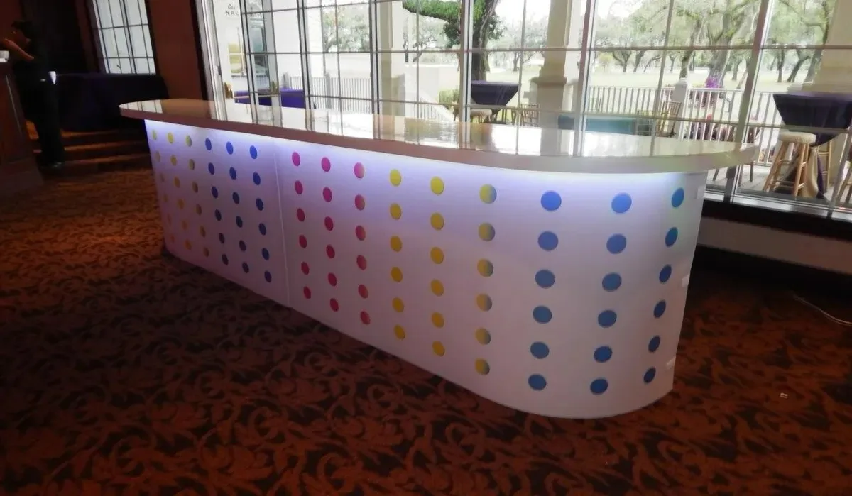 Designer Acrylic 16_ Double Bar w_ Custom Full Wrapped in Pompano Beach, Florida
