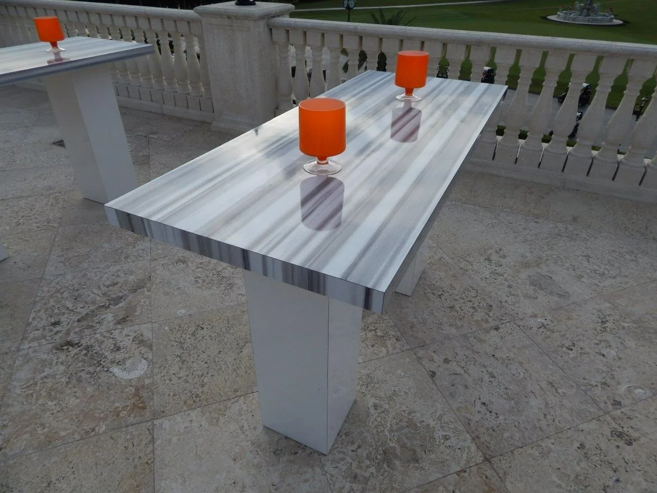 Estonia High Top Communal Table 72_W x 30_D x 42_H in Pompano Beach, Florida
