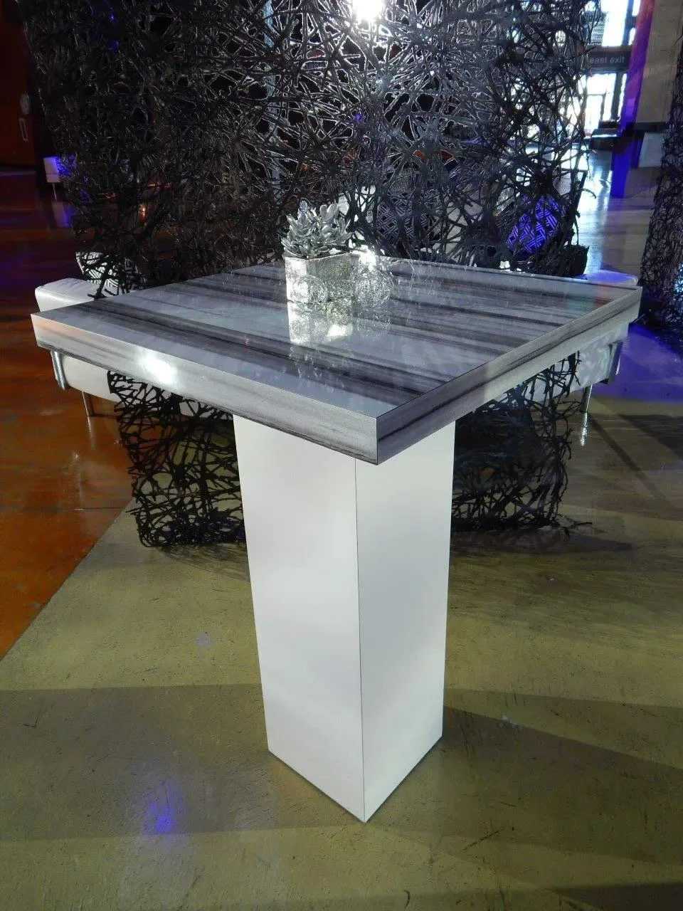 Estonia High Top Communal Table 72_W x 30_D x 42_H in Pompano Beach, Florida