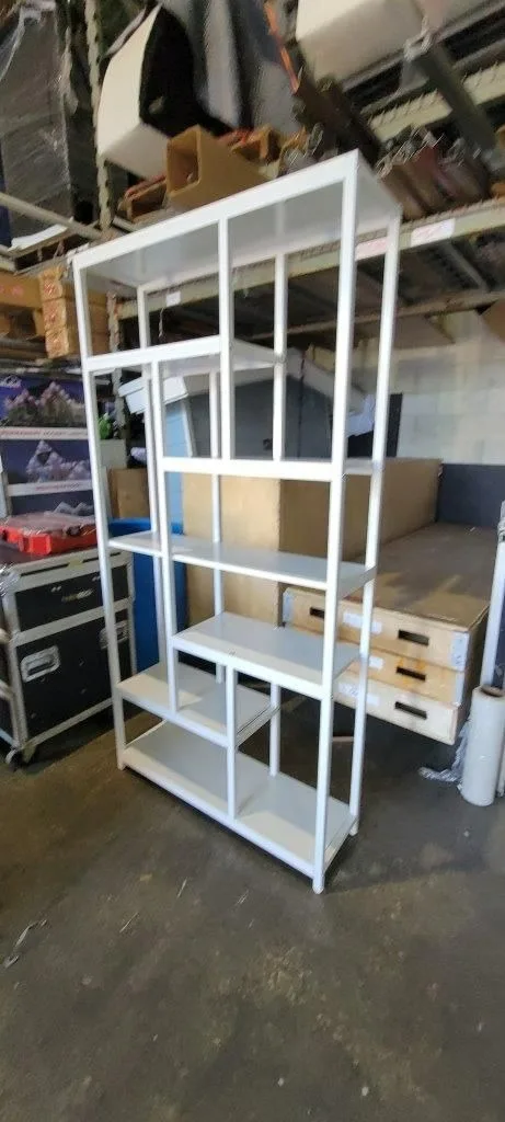Nuvo White Back Bar Display Unit 39.37_W x 11.81_D x 78.74_H in Pompano Beach, Florida