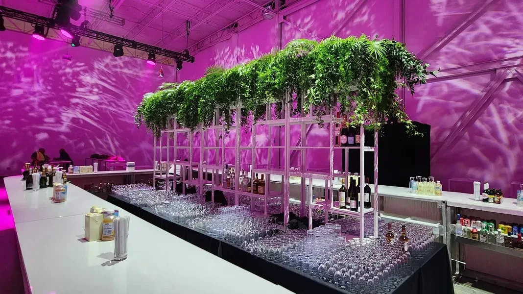 Nuvo White Back Bar Display Unit 39.37_W x 11.81_D x 78.74_H in Pompano Beach, Florida(2)