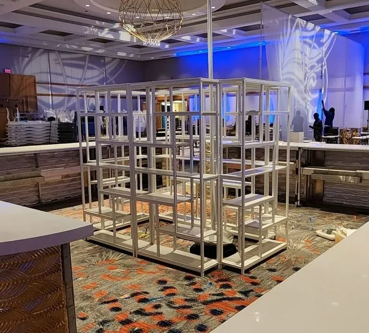Nuvo White Back Bar Display Unit in Pompano Beach, Florida