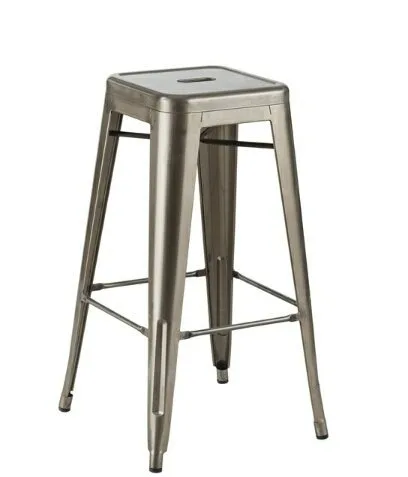 Sabi Bar Stool - Gun Metal 15_W x 15.5_D x 30_H in Pompano Beach, Florida
