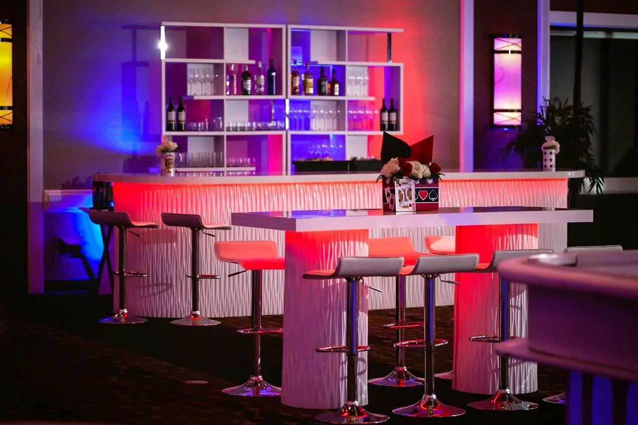 White Wave Communal High Top - White Top 72_W x 30_D x 42_H in Pompano beach, Florida