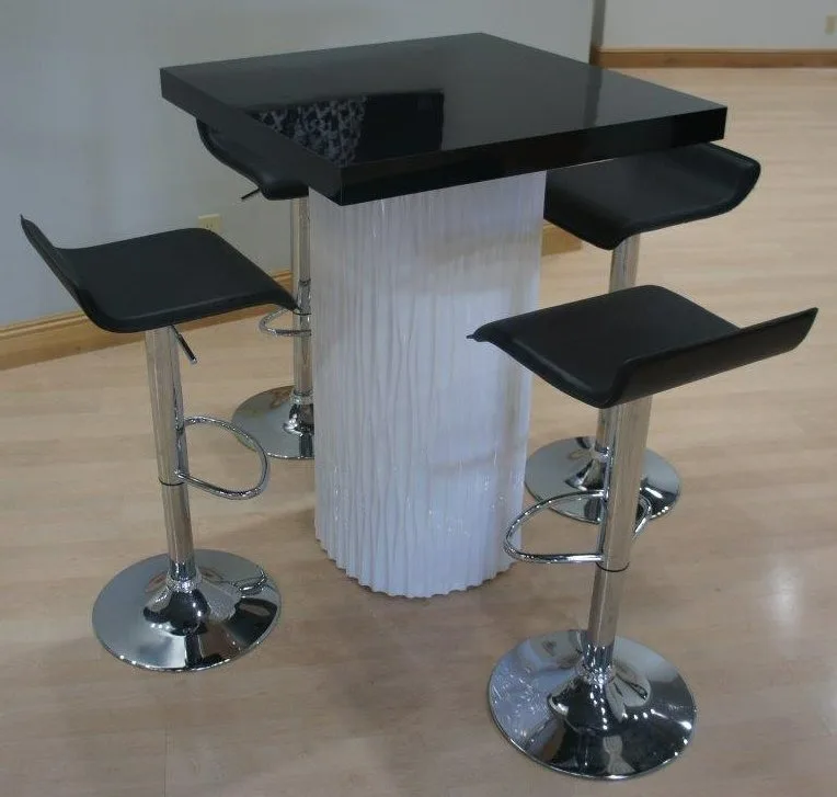 White Wave High Top - Black Top 30_W x 30_D x 42_H in Pompano Beach, Florida