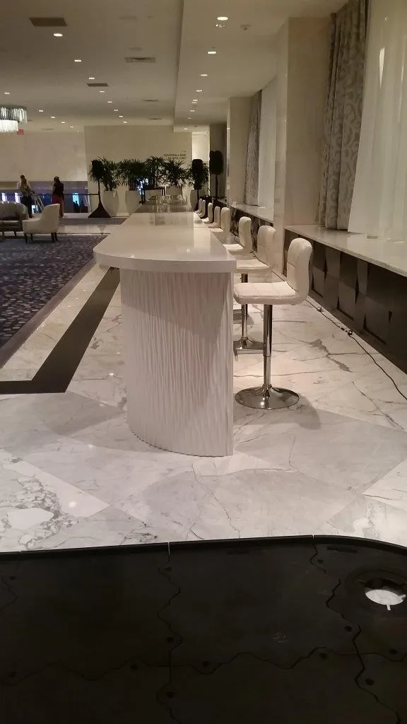 White Wave Registration Counter in Pompano Beach, Florida