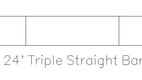 1.01 BAR 24' STRAIGHT Triple Bar