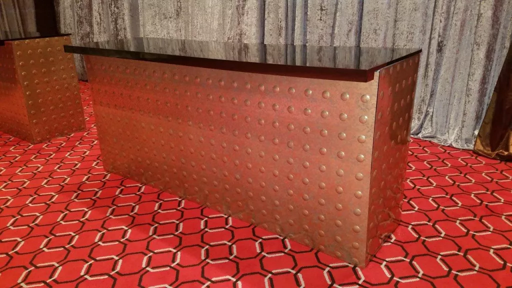 Copper Rivet Bar w/ Black Top